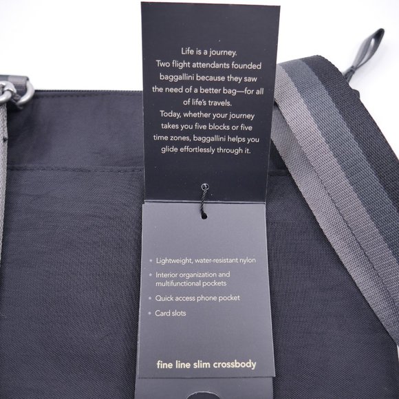 Baggallini Fine Line Slim Crossbody Bagg Purse NEW - Picture 7 of 8